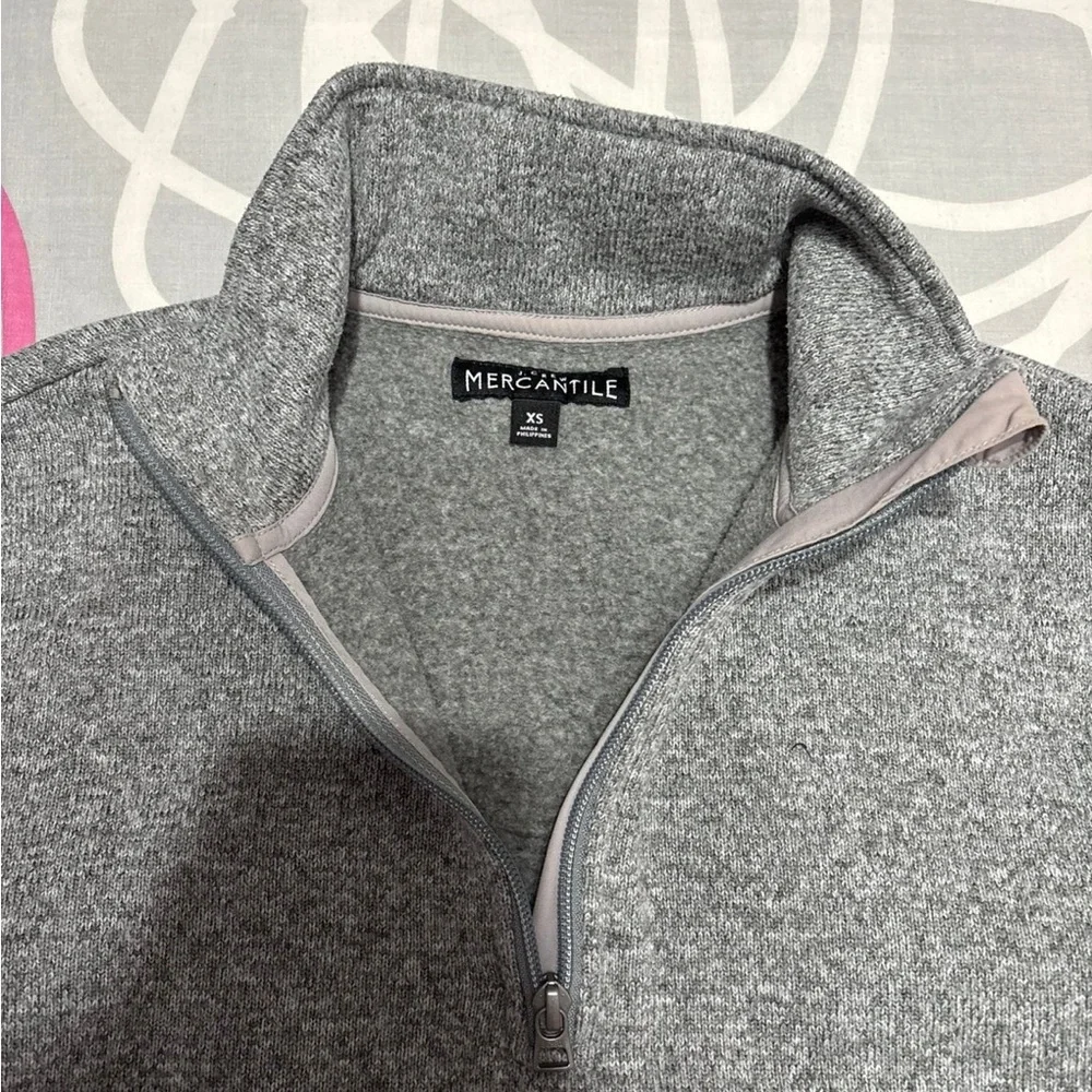 J. Crew Mercantile Grey Quarterzip Sweatshirt